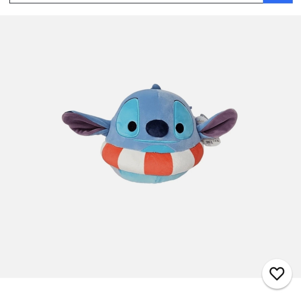 Squishmallow Disney Beach Stitch, 24", NWT